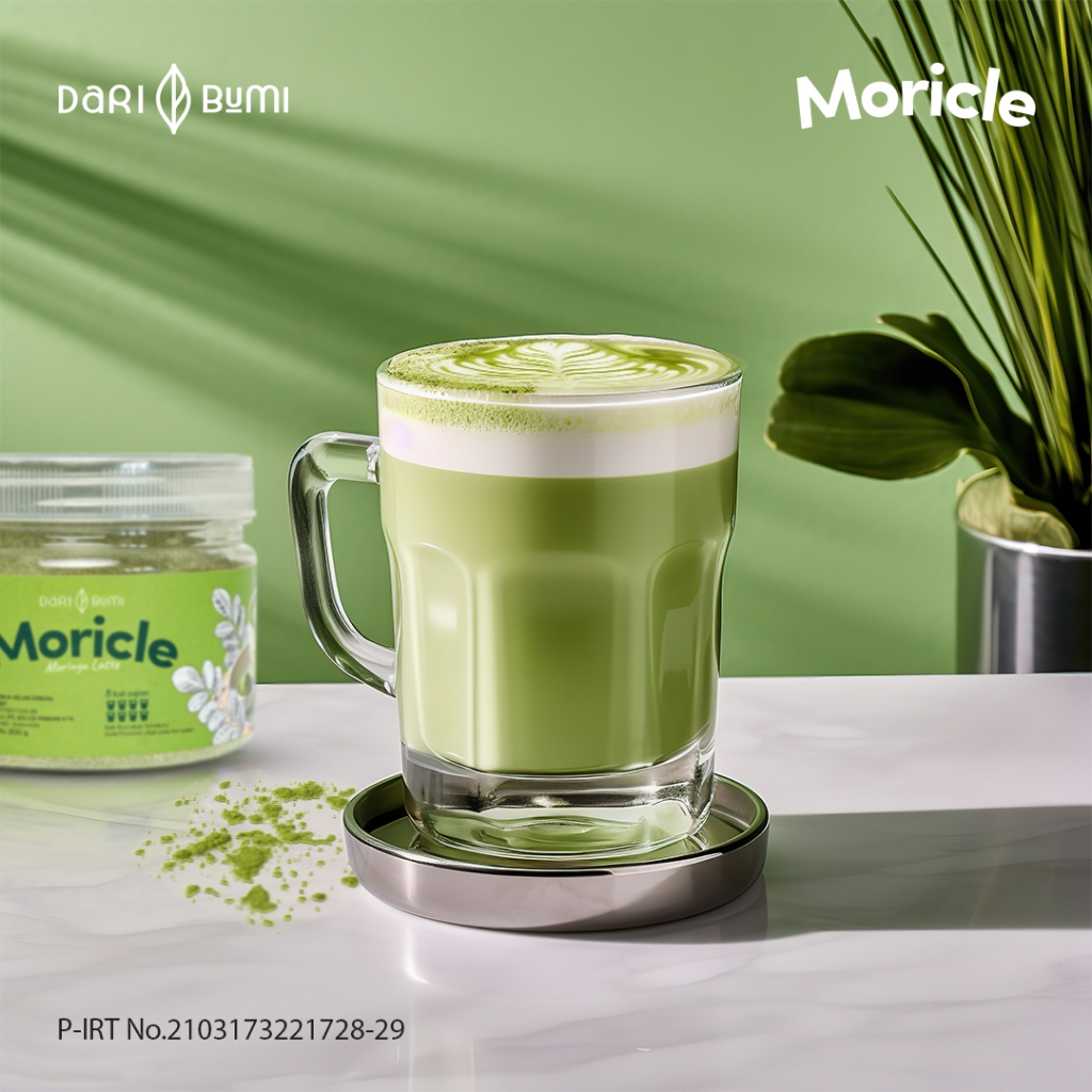 

RB Moricle Moringa Latte 200 Gr - Minuman Bubuk Daun Kelor Serbuk Dari Bumi