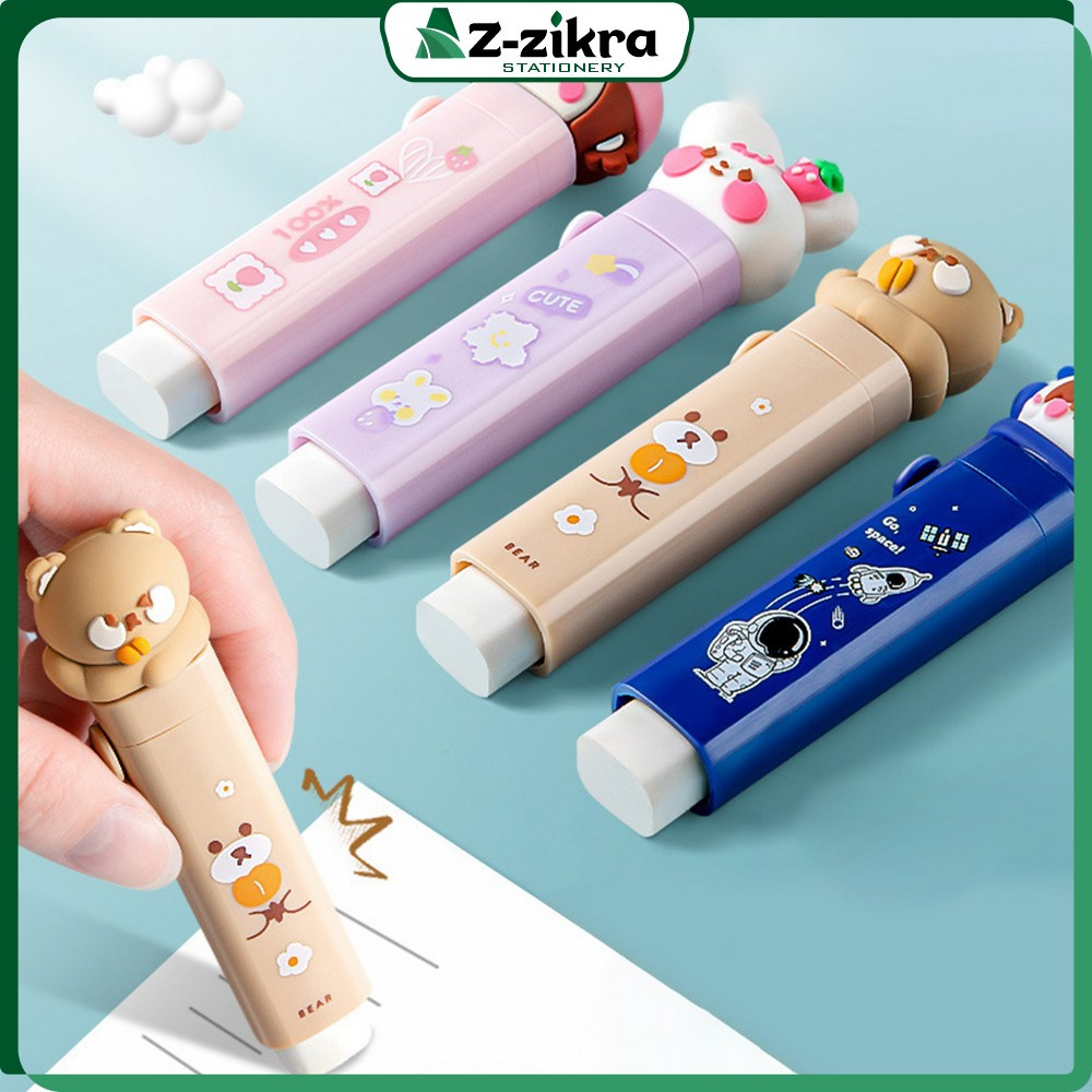 

Mechanical Eraser Free 2PCS Refill Karakter Kartun 3D / Penghapus Pensil Anak Sliding Eraser / Perlengkapan Sekolah Anak Import Az Zikra Stationery A78