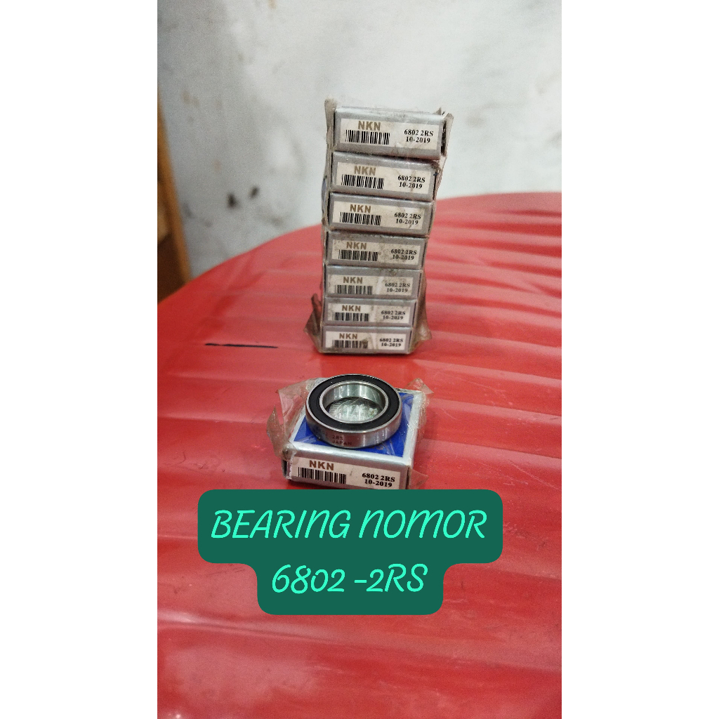BEARING 6802 2RS NKN / LAHER 6802 2RS NKN ORIGINAL / BEARING 6802 2RS NKN KLAHER BEARING UNTUK BOSH 