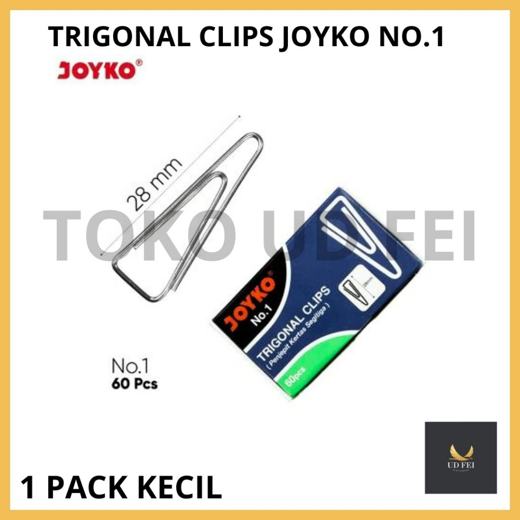 

(1 PACK KECIL) TRIGONAL KECIL NO1 / TRIGONAL CLIP JOYKO/TRIGONAL CLIP JOYKO NO.1 / KLIP KERTAS/ CLIP KERTAS