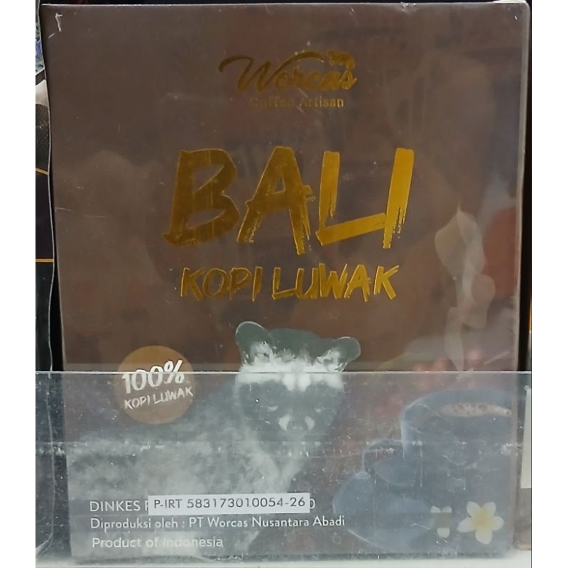 Bali Kopi Luwak WORCAS Pure Bali Kopi Luwak Sachet 40g - HM.