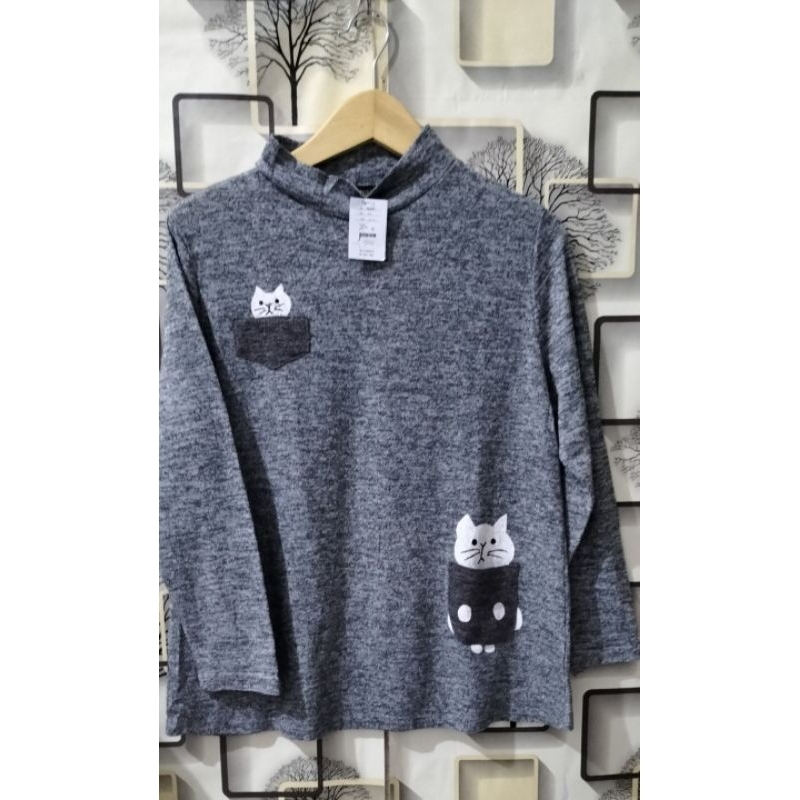 Cardigan rajut / sweater / hodie / earth music ecology/ crocodile