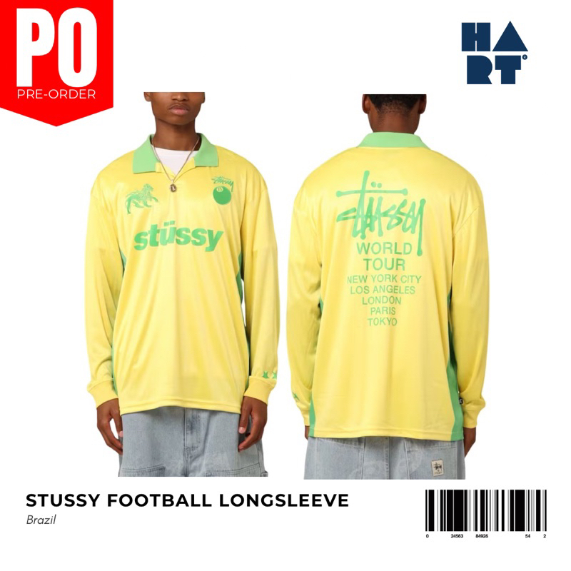 STUSSY FOOTBALL LONGSLEEVE "BRAZIL"