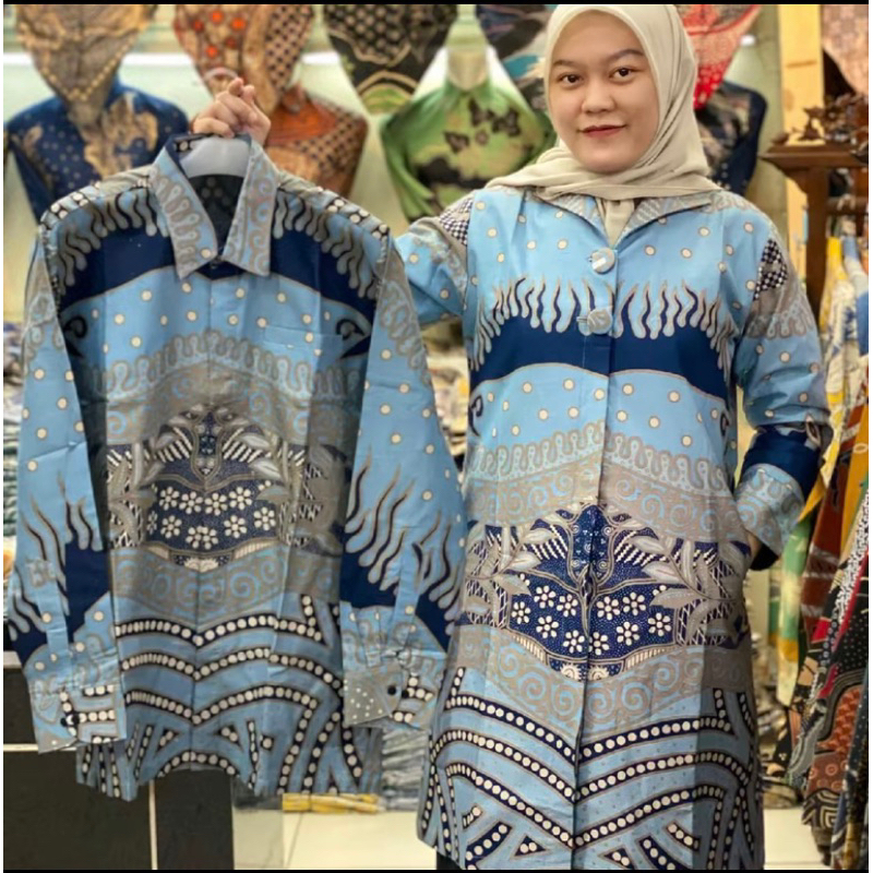 Baju batik couple premium /tunik batik /hembatik