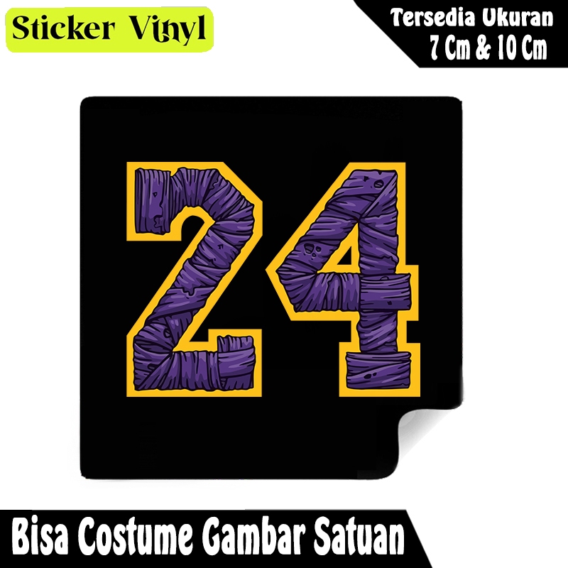 

Radit667 Stiker Sticker Pemain Basket Kobe Bryant Art 24 Bahan Vynil Tahan Air Bisa Custom Gambar