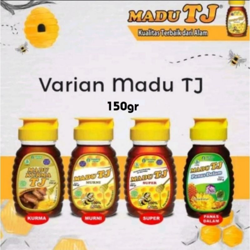 

Madu Tj 150gr. All Varian, Murni Extra, Kurma, Panas Dalam.