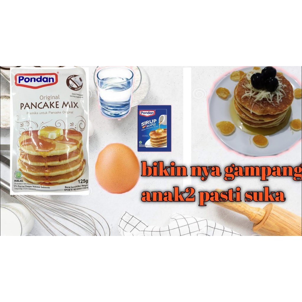 

Tepung Kue / Baking Flour Premix Pondan Pancake 250 Gr Rasa Cheese, Original, Chocolate, Whip Cream 150 Gr