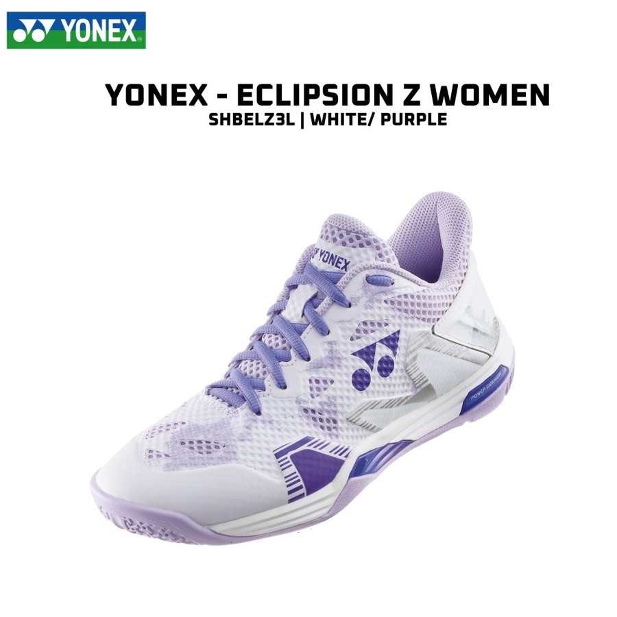 YONEX SHB Eclipsion Z3 LEX Women - White Purple Sepatu Badminton (Original)
