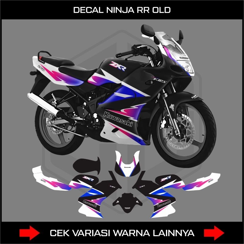 DECAL FULL BODY NINJA 150 RR/KRR OLD GRAFIS CUSTOM / STRIPING KAWASAKI NINJA RR LAMA FULLBODY / AKSE