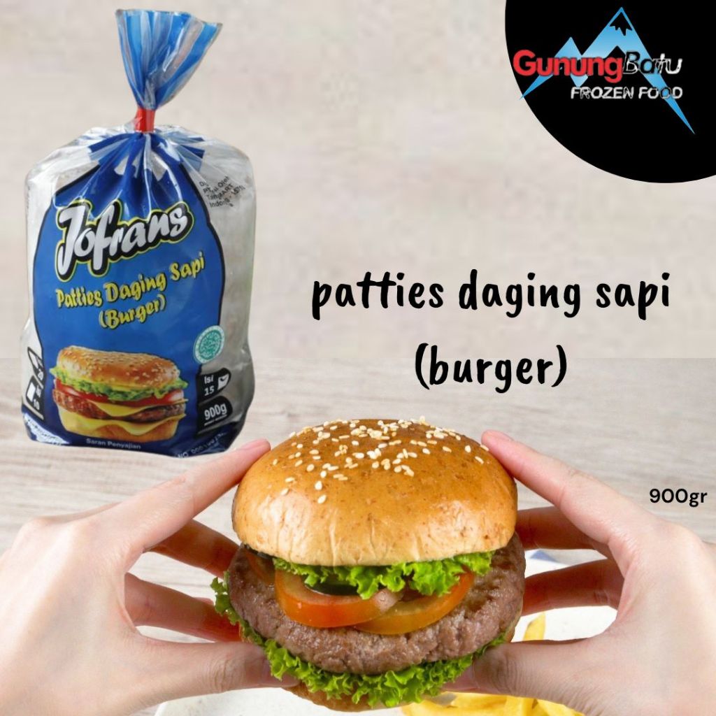 

JOFRANS BEEF PATTIES (ISIAN BURGER) 900GR
