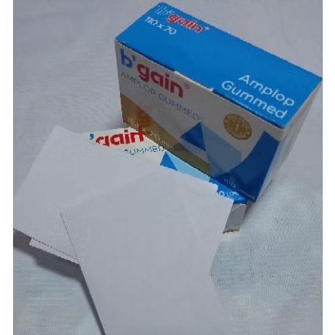 

AMPLOP KECIL PUTIH POLOS B' GAIN 110X70 MM ISI 100 PCS