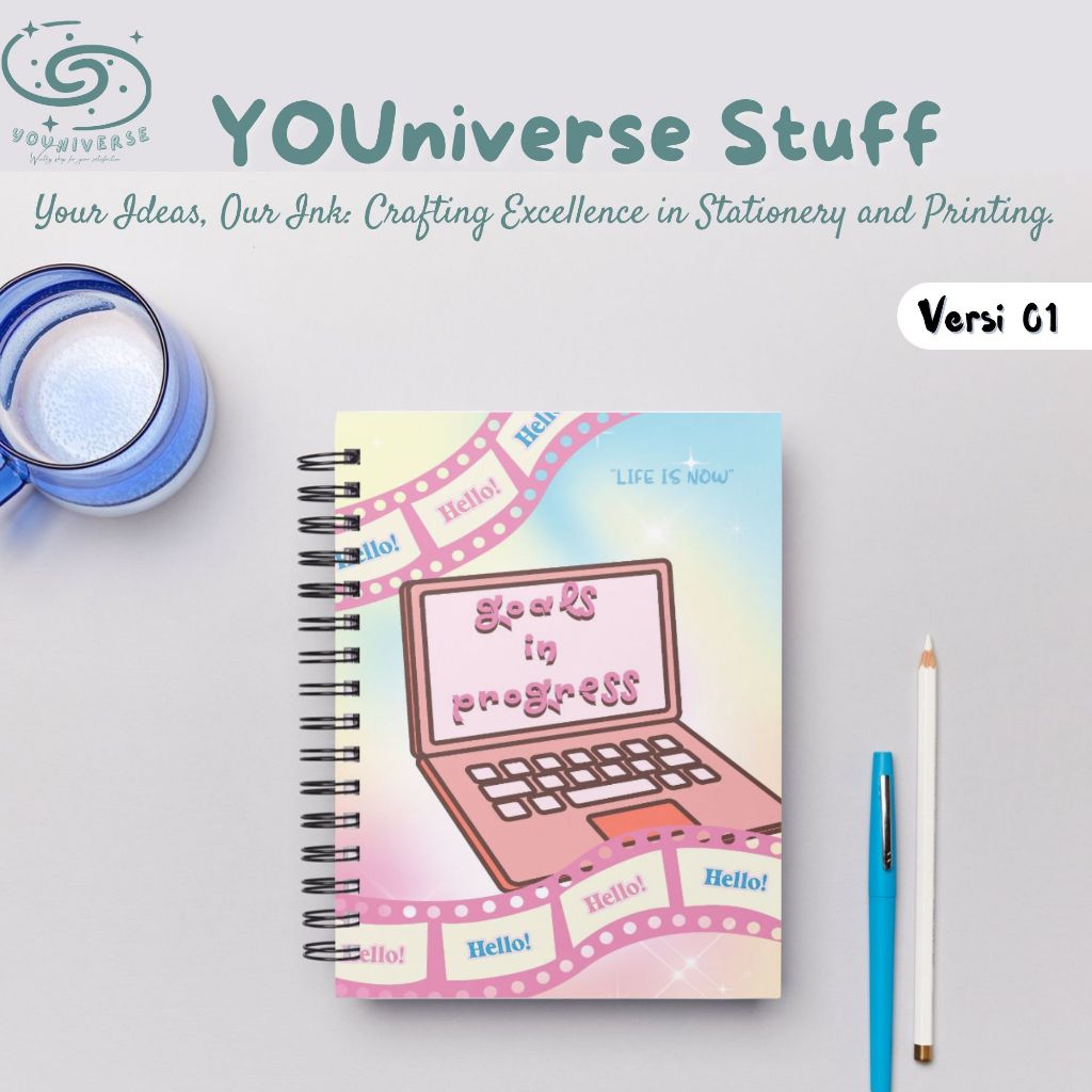 

Planner Spiral A5 Daily Weekly Monthly Planner Aesthetic Work/Jurnal Book/Planner Cute murah