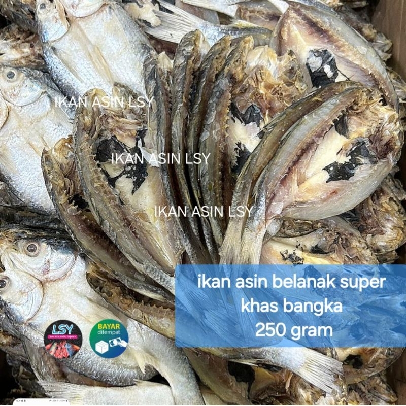 

ikan asin belanak belah khas bangka 250gram