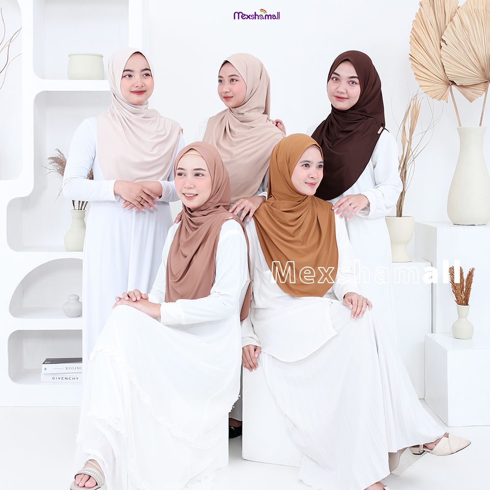 Shamira - Hijab Instan Isyana Non Pet Jersey Premium I Kerudung Daily Wanita Dewasa By Shamira