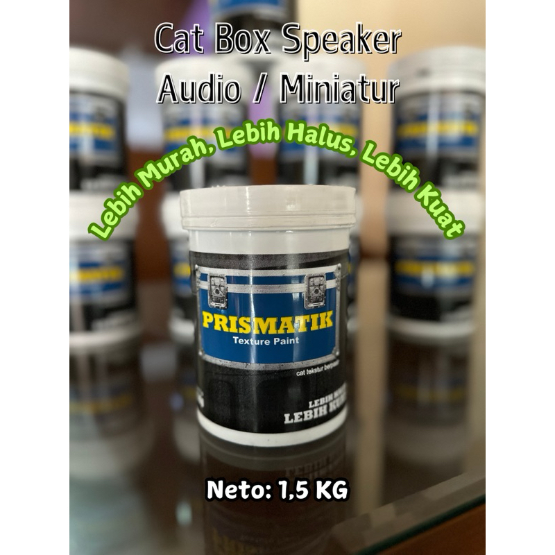 Cat Box Speaker Tekstur Kulit Jeruk Prismatik Original Berbahan Dasar Resin & Biji Pasir 1,5Kg lebih