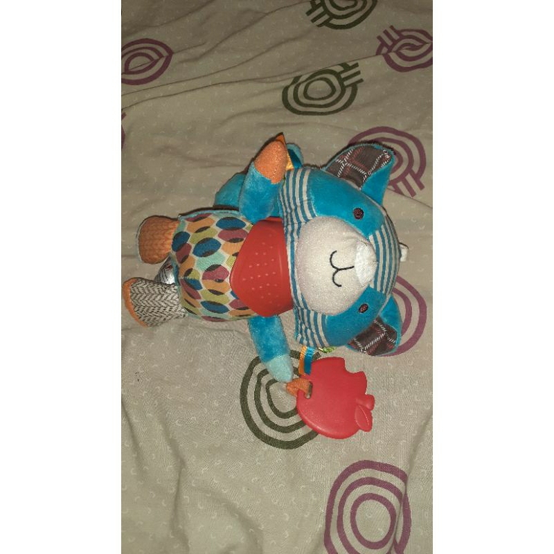 PL preloved merk SkipHop boneka rubah gigitan bayi mainan bayi bekas tags: hippo dino ayam bebek kuc