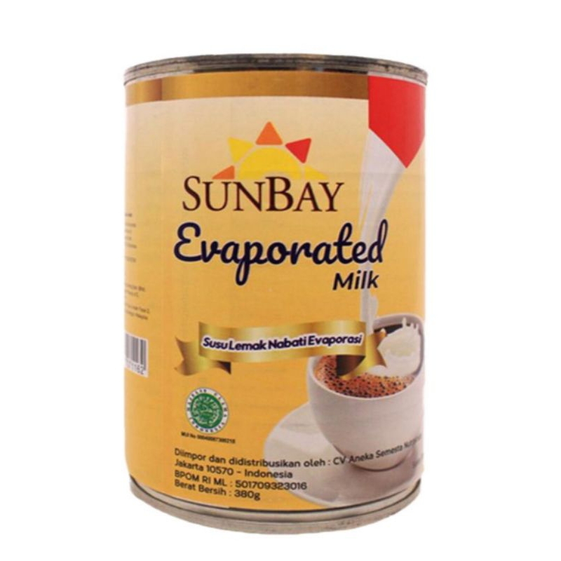 

Susu evaporasi/ SunBay Evaporated Milk Kaleng 380 g