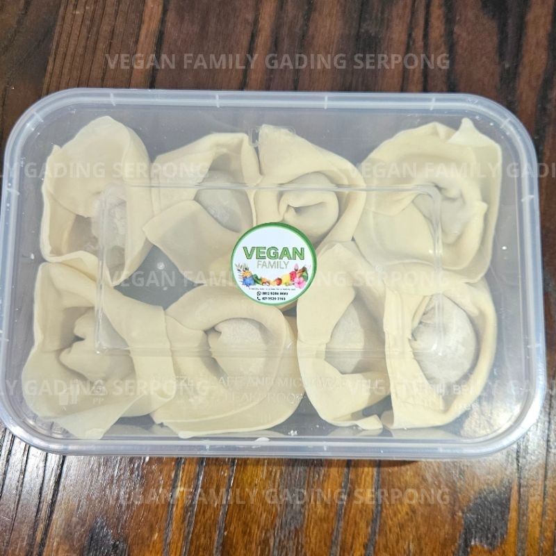 

Pangsit Vegan Frozen Homemade - Pangsit Vegan Vegetarian - Dimsum Vegan Vegetarian