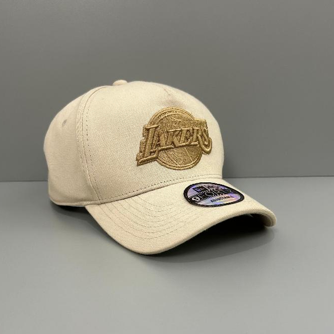 TOPI PRIA/TOPI BASEBALL LEKER CREAM BORDIR
