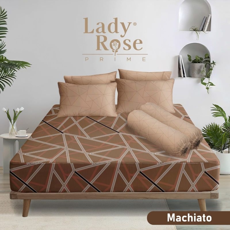 Sprei lady rose ukuran 180x200 tinggi 30 MACHIATO