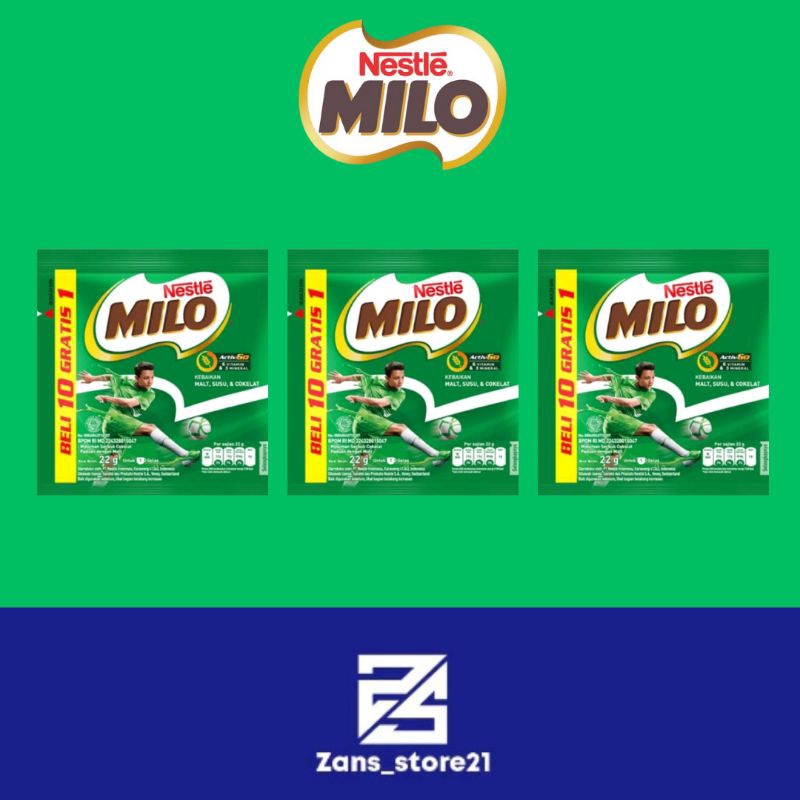 

1 RENCENG SUSU MILO SACHET RASA COKLAT