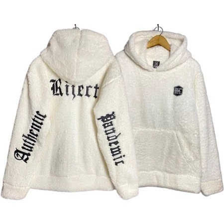 Jaket Hoodie Sherpa Bulu Tebal Army - Hoodie Sherpa Original - Hoodie Sherpa Pria & Wanita