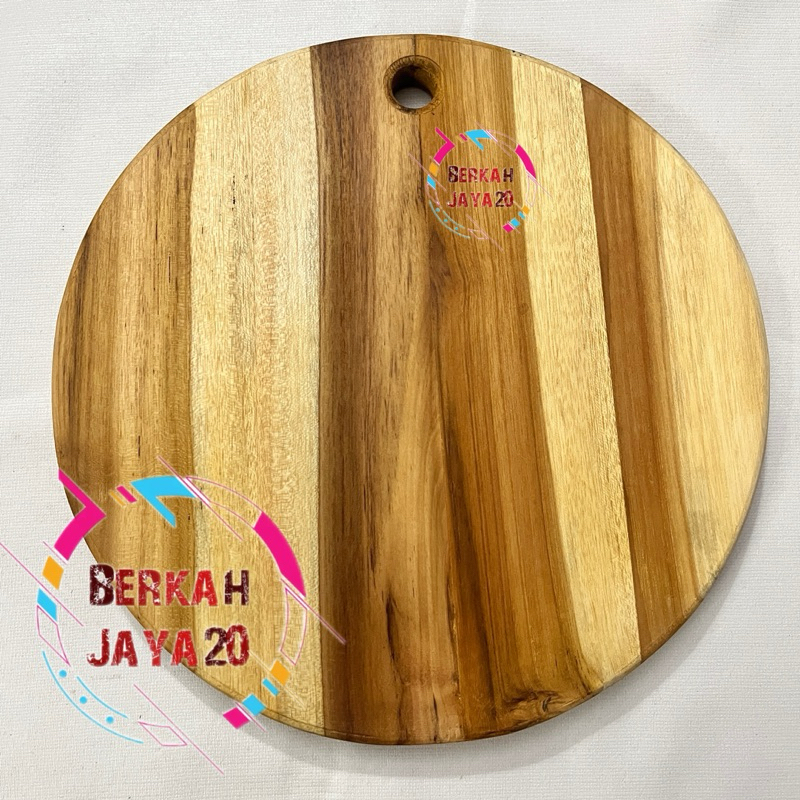 Talenan Bulat Kayu Jati Diameter 30CM TEBAL