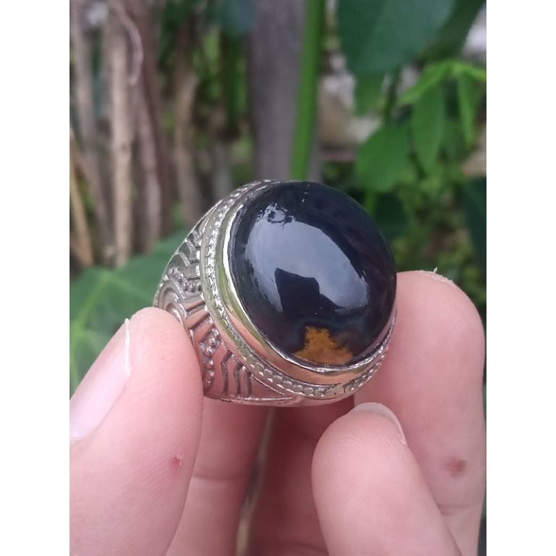 ✅ Natural Bacan Doko Hitam Kembang ( Batu Akik Natural asli Ternate - bukan fire opal kalimaya idocr