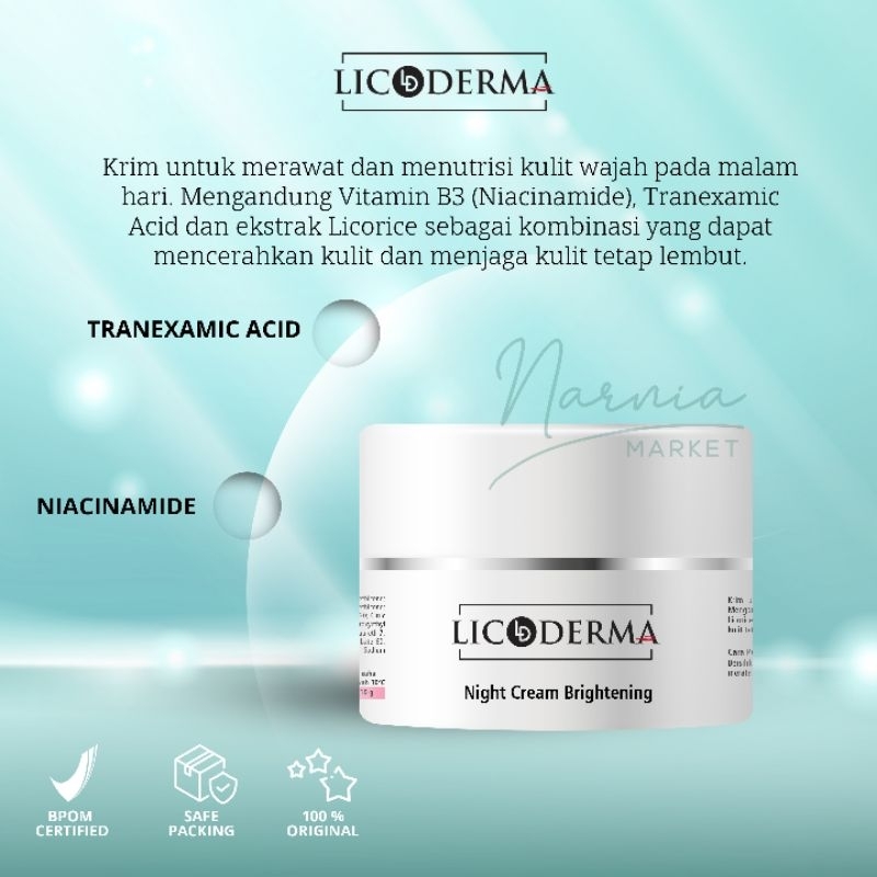 LICODERMA Night Cream Brightening