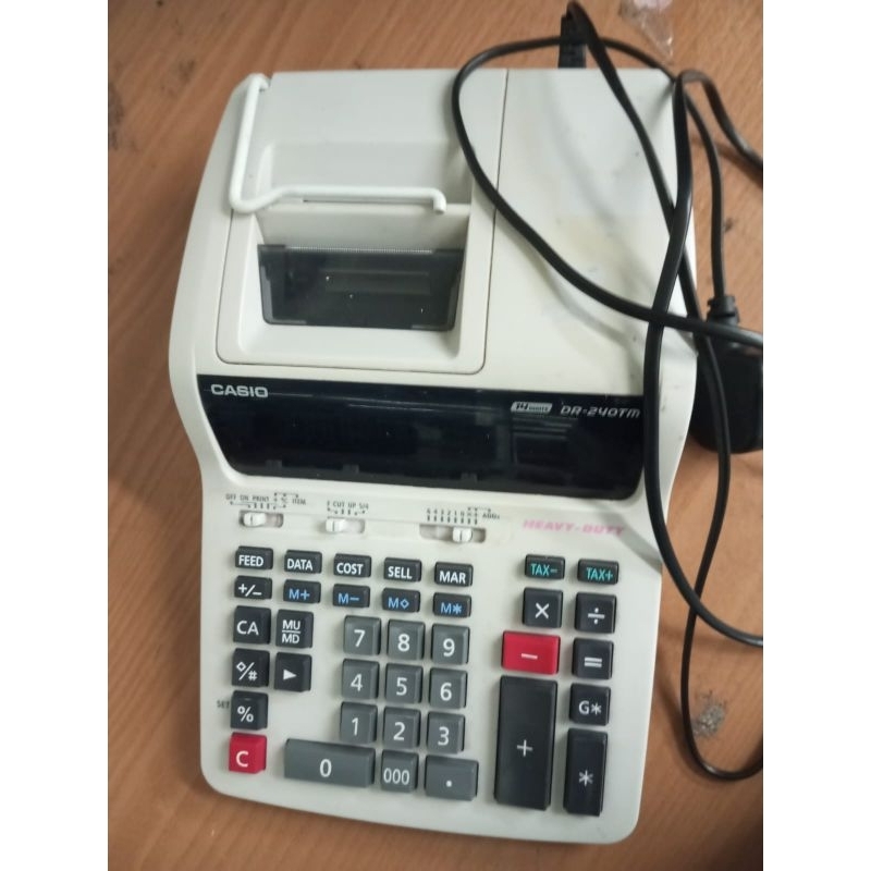 

Kalkulator Casio DR 240TM second putih