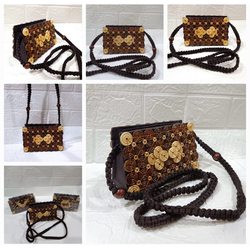 Tas wanita tali panjang batok kelapa