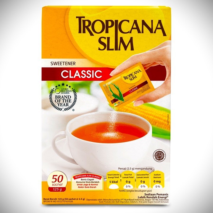

TROPICANA SLIM Sweet Classic 50 SACHET - 100 SACHET