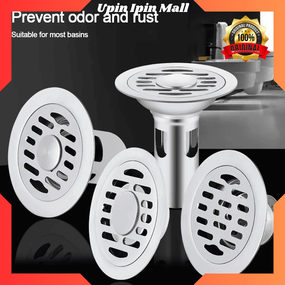 Saluran Pembuangan Air Wastafel / Kamar Mandi / Mesin Cuci Floor Drain Deep Stainless Steel