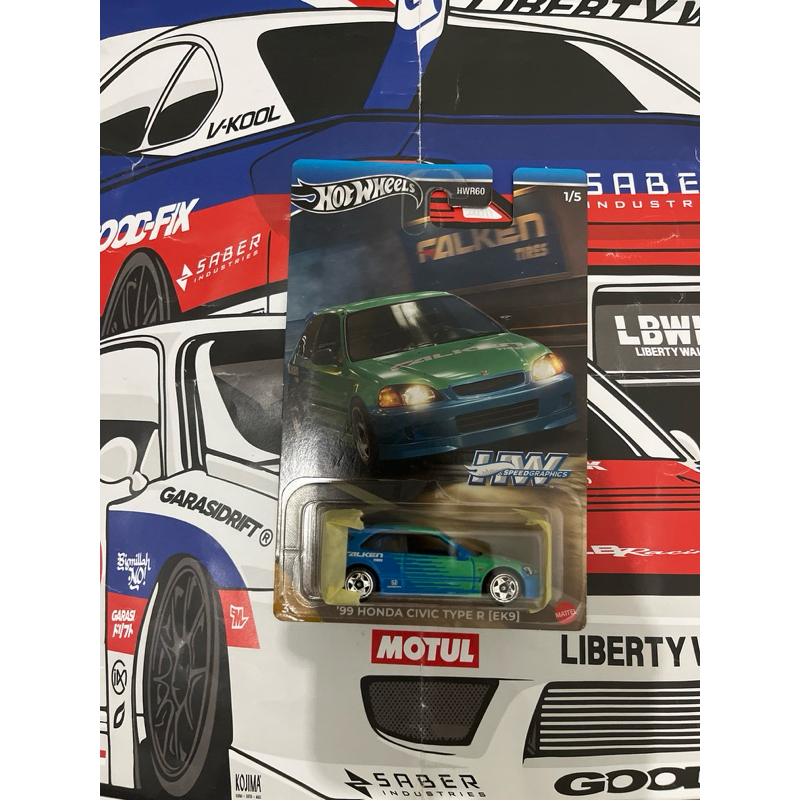 Hot wheels Civic Type R falken