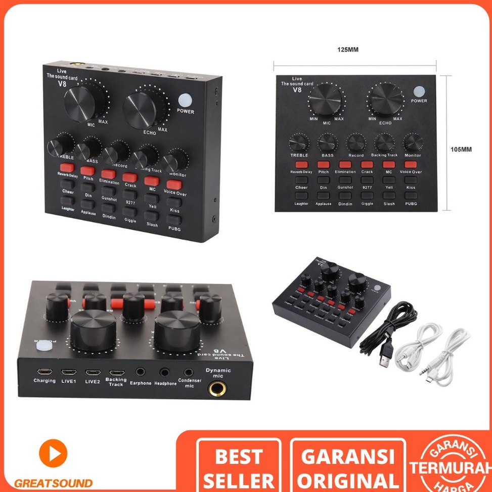 Top Rating Sound Card V8 Mixer Bluetooth SoundCard V8 Audio USB External Soundcard Mixer Sound Mixer