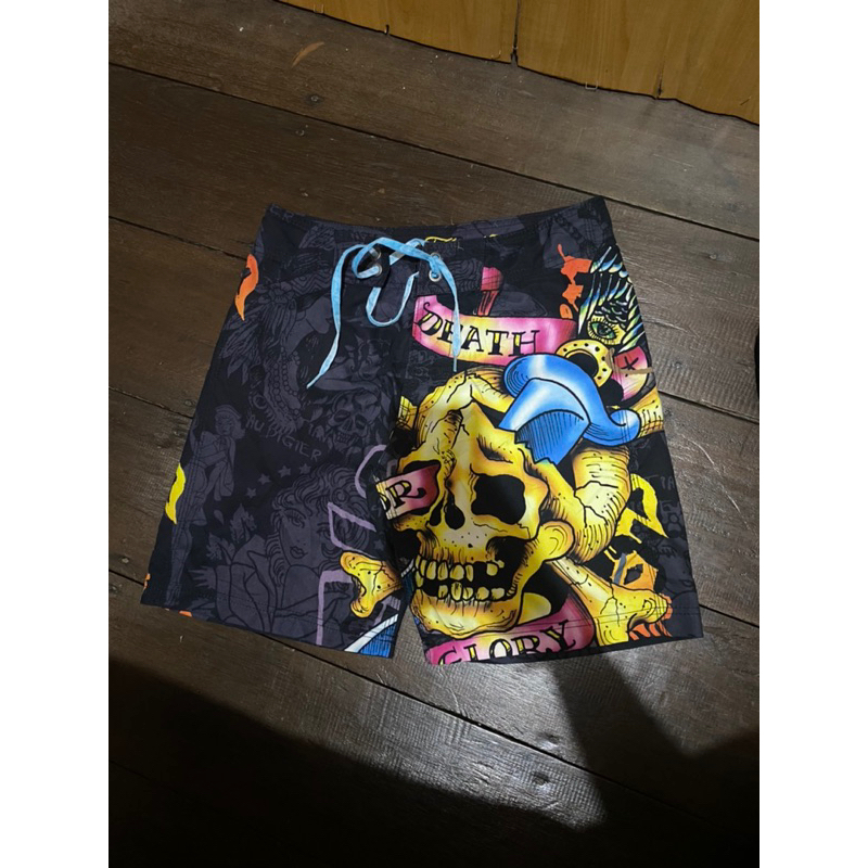 celana ed hardy + lacoste