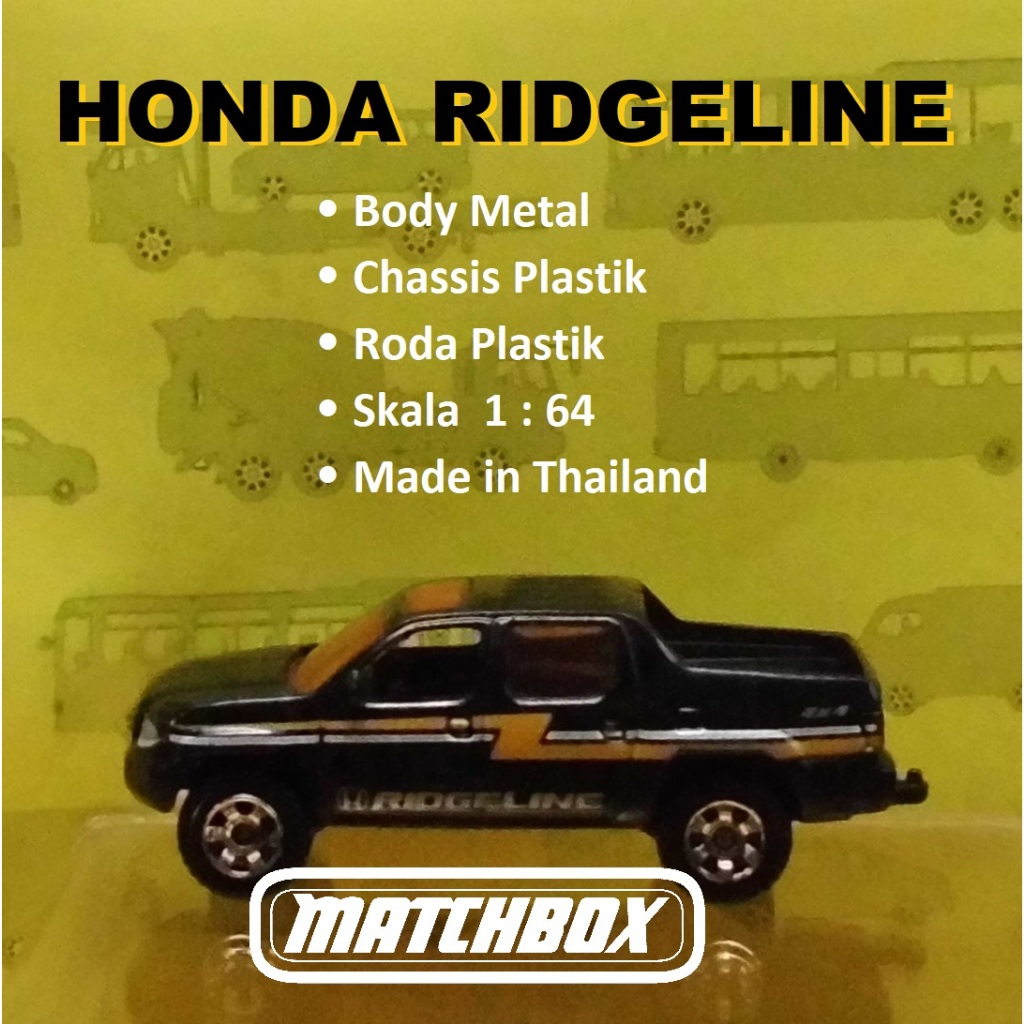 Matchbox Loose Honda Ridgeline Travel Trailer