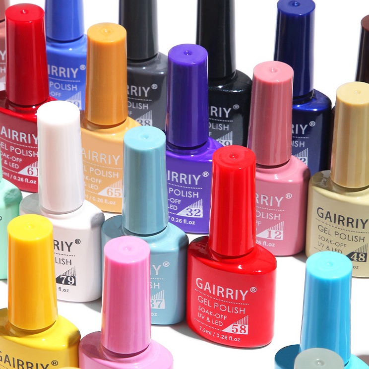 Hemat Pilihan    12 PCS 1 SET KUTEK 75 ML GAIRRIY UV GEL NAIL POLISH BISA REQUEST WARNA