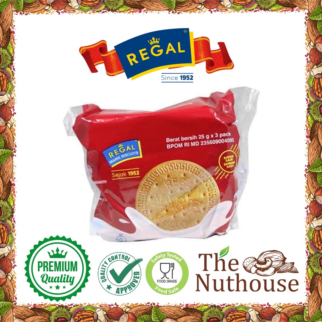 

MARIE REGAL Kue Biskuit Renceng 25gr x 3 pack [HALAL]