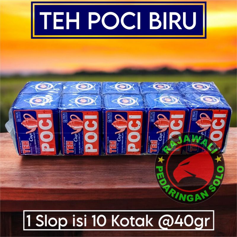 

TEH POCI BIRU 1 SLOP ISI 10 KOTAK @40GR