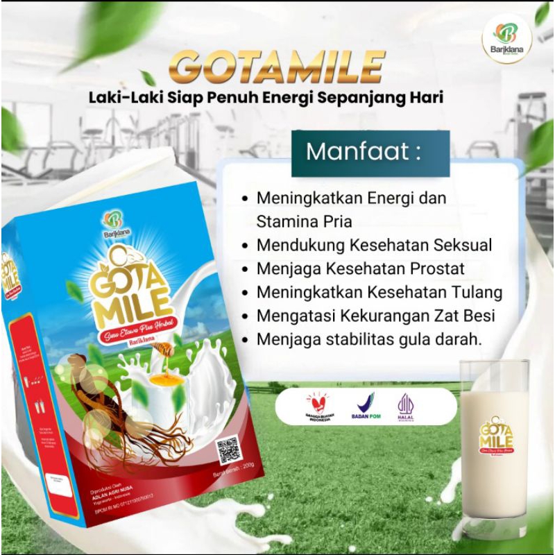 SUSU KAMBING ETAWA GOTAMILE EXTRAK GINSENG KHUSUS PRIA