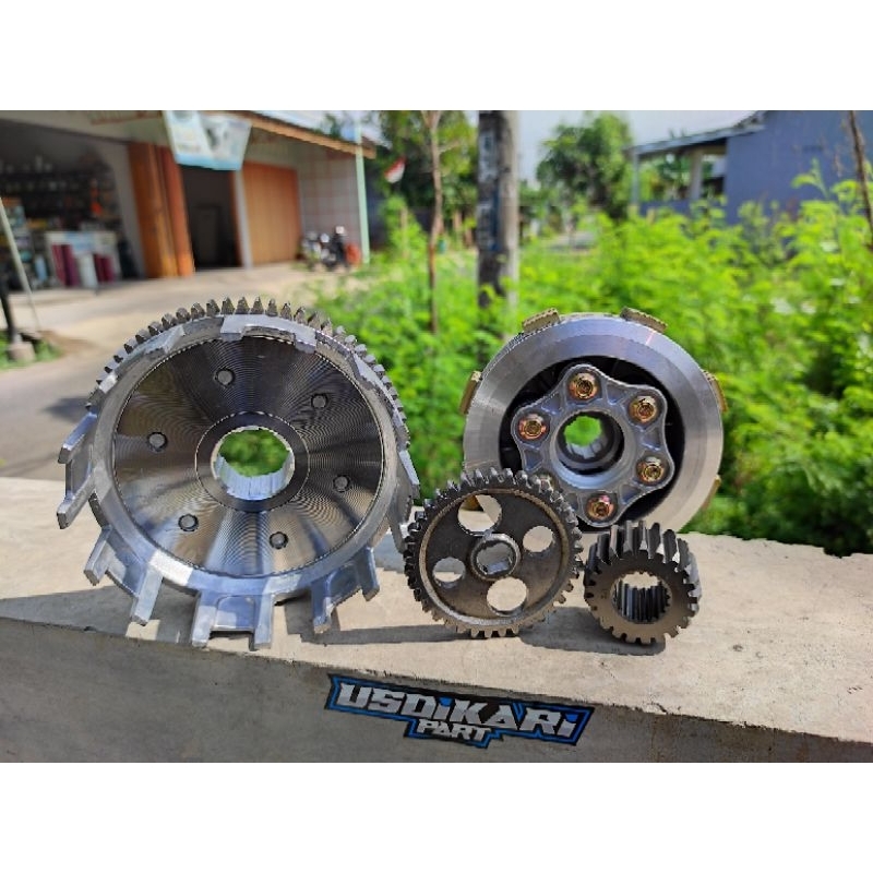 PAKET SET DRAFGEAR DRAF GEAR DRAFTGEAR DRAFT GEAR SET KAMPAS KOPLING PER 6 PNP CB GL MP TIGER MP PER