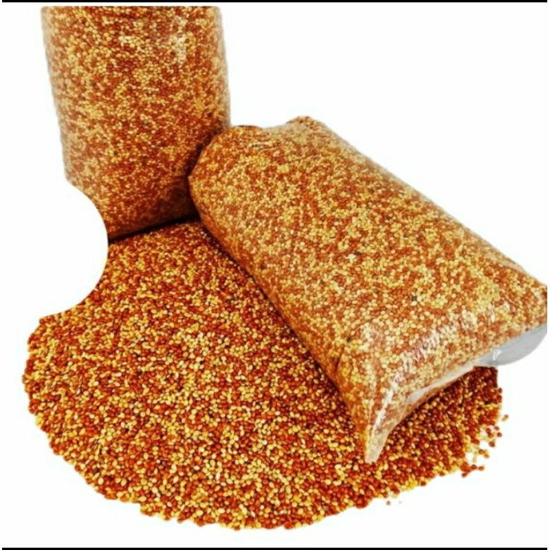 Milet Mix Milet Merah Dan Putih Bersih Pakan Burung Fich