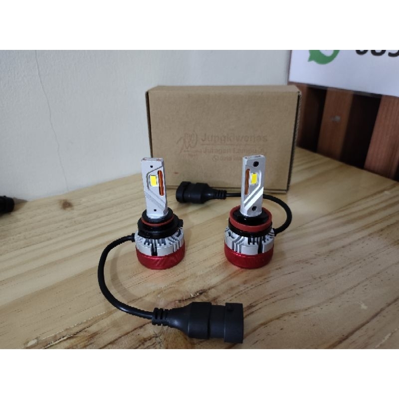 led JL55 55watt 3000kelvin warna kuning gold H8 H9 H11 H16 HB3 HB4 HIR2
