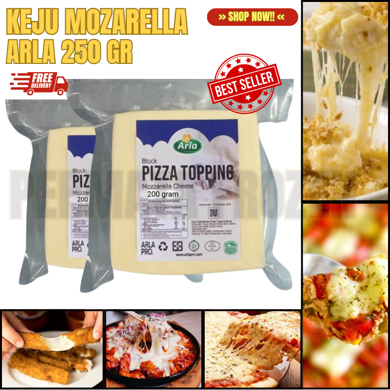 

Keju Mozarella Arla 250 Gram (HALAL) / Mozarella Cheese Molor