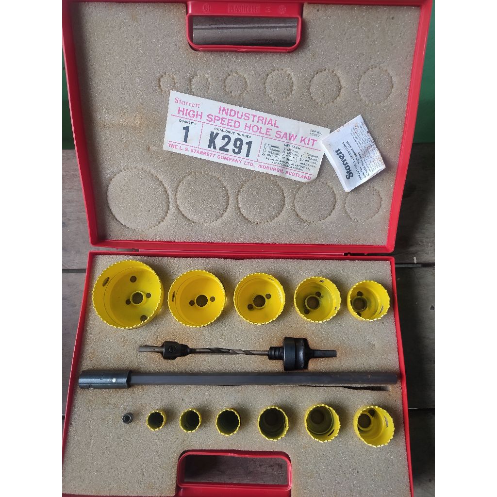 Starrett Hole Saw Kit K291 Hole Saw Kit