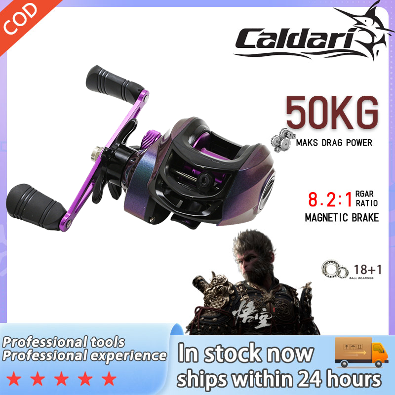 2024 New PROBEROS Mesin Pancing Casting Bc Reel 7.2:1 Gear Ratio 10kg Drag Carbon Shell Fishing Reel