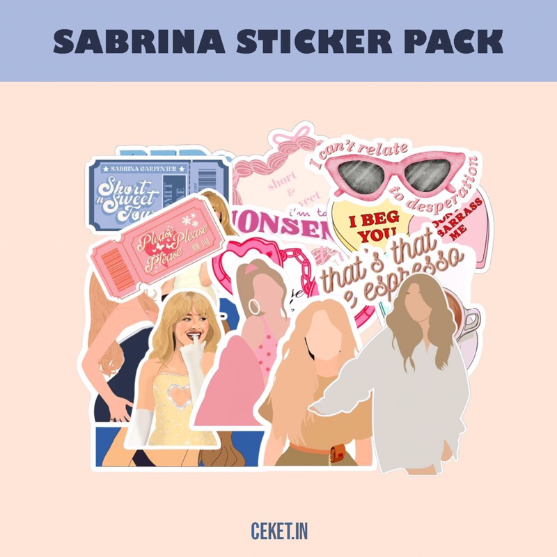 

Sabrina Carpenter Sticker Pack A6 (16pcs)