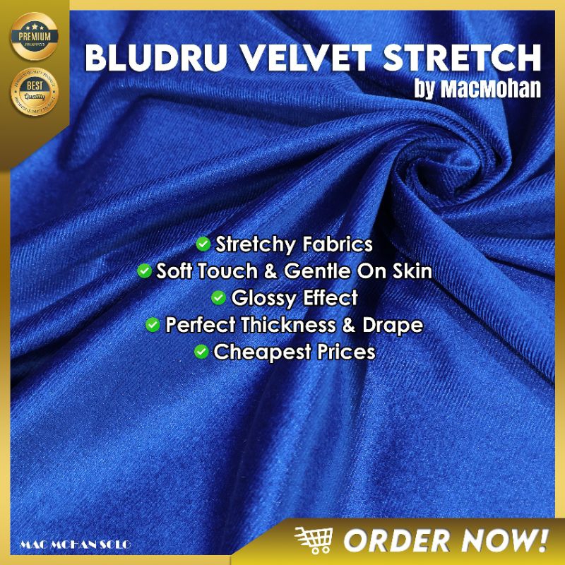 Kain BLUDRU VELVET Stretch Per 0.5m Termurah Shopee Kain Bridesmaid Bludru Korea Bludru KS Velvet Su