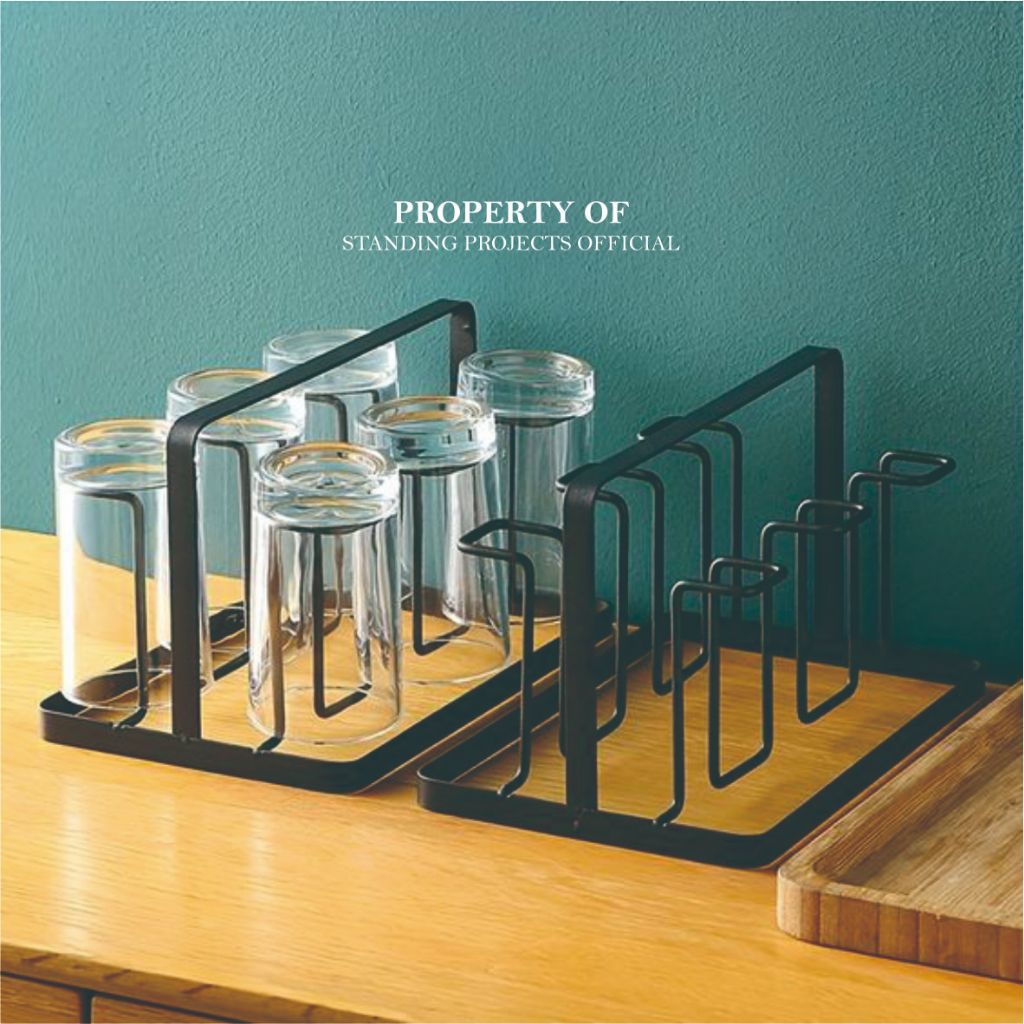 Tempat Gelas Minimalis - Rak Gelas Serbaguna - Rak Gelas - Tempat Gelas